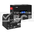 Комплект ИБП EX295992RUS + батарея 40Aч EX282976RUS 1шт (инвертор, синус, для котла, PF=1, настенный) ExeGate IdealSine SR-600.LCD.2SH <600VA/600W, чистая синусоида, цветной LCD-дисплей, 2*Schuko, крепление настенное, Black> + батарея ExeGate DT 1240 (12В, фото2