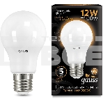 Лампа светодиодная Gauss A60 12Вт цок.:E27 шар 220B 3000K св.свеч.бел.теп. A60 (упак.:10шт) (102502112), фото6