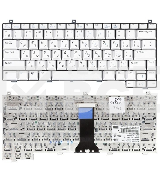 Клавиатура для ноутбука Dell XPS M1210 серебристая