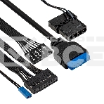 Компьютерный корпус Minitower ExeGate i3 SEA (mATX, БП 700NPX, 2*USB+1*USB 3.0, HD аудио, черный, 1 вент. 12см с RGB подсветкой, передняя и боковая панели - закаленное стекло), фото3