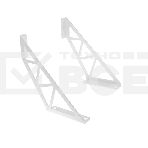 Кронштейн Rexant в стиле лофт для крепления полок, настенный, белый, фото 1