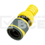 Коннектор для шланга, быстросъемный 1/2' с термопластичной резиной и защитой от перегибов Профи ЧЕТЫРЕ СЕЗОНА, фото5