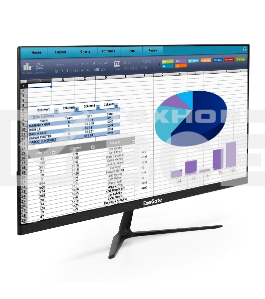 Монитор 21.5' ExeGate SmartView EP2207T IPS 1920x1080, 75 Гц, 5 мс, 16:9, 250 кд/м², VGA, HDMI 2.0, HDR10, FreeSync, черный