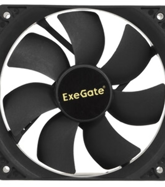 Вентилятор для корпуса ExeGate ExtraPower EP12025B3P черный, 120 мм, 1850 об/мин, 30 дБ, 3 pin