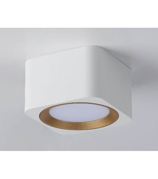Светильник накладной TN70831 WH/GD белый/золото GX53 max 12W 96*96*60
