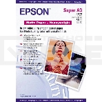 Фотобумага Epson C13S041261 A3/167г/м2/50л плотная матовая ярко-белая, фото 1