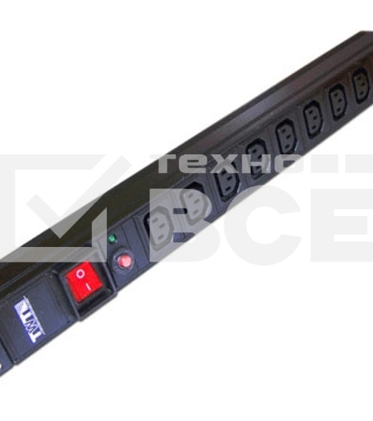Блок распределения питания Lanmaster TWT-PDU19-10A8C3 гор.размещ. 8xC13 базовые 10A C14