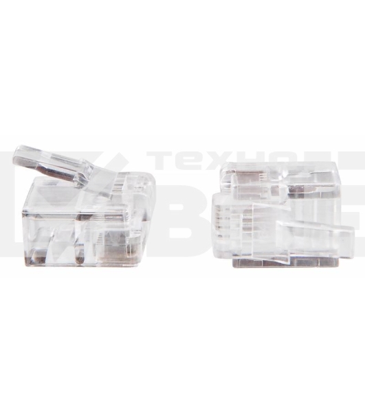 Коннектор RJ-11 Buro TLUS-037 (RJ-11)/100 (коннектор) 6p4c телефон/100шт