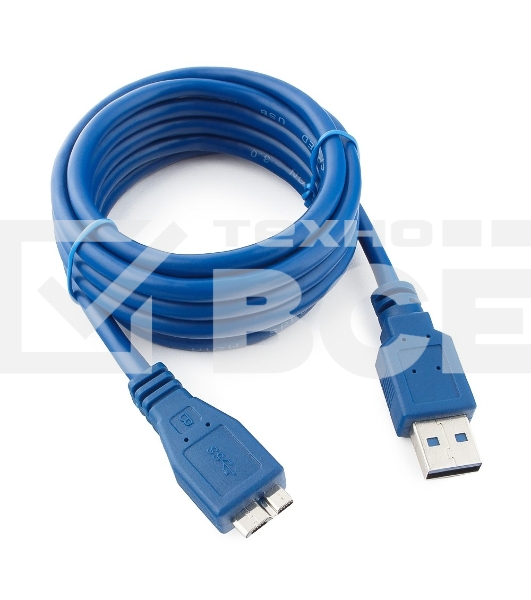 Кабель USB 3.0 для соед. 1.8м А-microB (5 pin) Gembird PRO позол.конт., пакет CCP-mUSB3-AMBM-6
