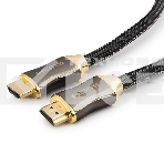 Кабель Cablexpert HDMI, серия Platinum, 4,5 м, v2.0, M/M, позол.разъемы, металлический корпус, нейлоновая оплетка, блистер, фото4