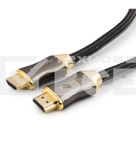 Кабель Cablexpert HDMI, серия Platinum, 4,5 м, v2.0, M/M, позол.разъемы, металлический корпус, нейлоновая оплетка, блистер