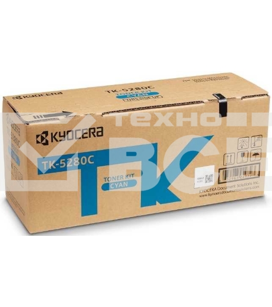 Картридж лазерный Kyocera TK-5280C (1T02TWCNL0) голубой черный для M6235cidn/M6635cidn/P6235cdn 11000 стр