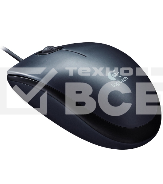 Мышь проводная Logitech M90 черный/серый, 1000 dpi, USB, кнопки - 3