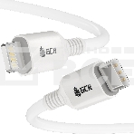 Кабель GCR PREMIUM 1.5m TypeC/Lightning MFI POWER DELIVERY 18 W, быстрая зарядка, белый силикон, AL case белый, белый ПВХ, GCR-53531, фото2