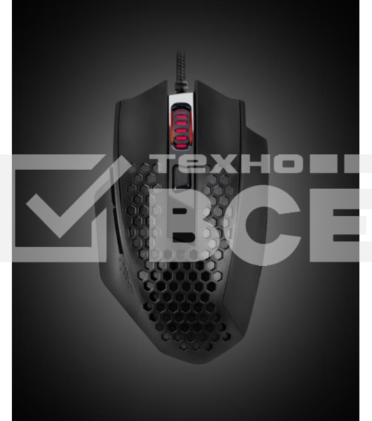 Мышь проводная Defender Redragon Bomber черный, 12400 dpi, USB, кнопки - 7