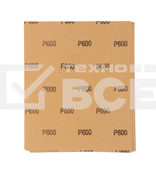 Шлифлист Matrix на бумажной основе, P 600, 230x280 мм, 10 шт., водостойкий