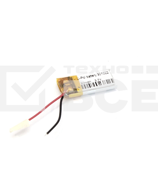 Аккумулятор Li-Pol (батарея) 3*10*22мм 2pin 3.7V/30mAh