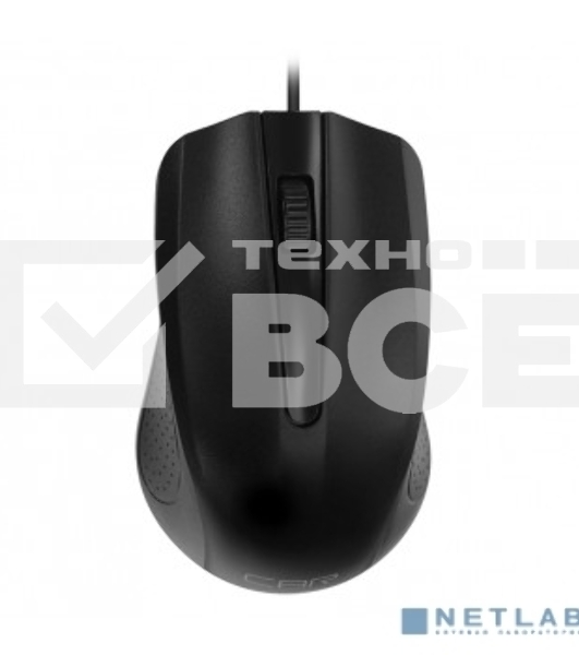 Мышь проводная CBR CM 103 черный, 1000 dpi, USB, кнопки - 3