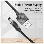 Кабель Vention USB AM/DC-jack 5.5мм M - 1.5м Чёрный, фото2