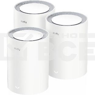 Бесшовный Mesh роутер Cudy M1800(3-Pack) AX1800 10/100/1000BASE-TX белый (упак.:3шт)