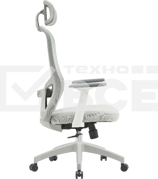 Кресло компьютерное Cactus CS-GMC515-GY серый, сиденье серый, сетка/ткань с подголов. крестов. пластик, пластик серый