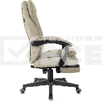 Кресло руководителя Бюрократ T-9950MSG-F Fabric песочный Light-21, крестов. пластик, подст. для ног, фото28