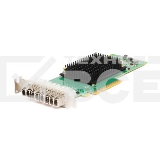 Emulex LPe31004-M6  bulk   Gen 6 (16GFC), 4-port,  16Gb/s, PCIe Gen3 x8, трансиверы установлены, LP+FH brackets, OEM