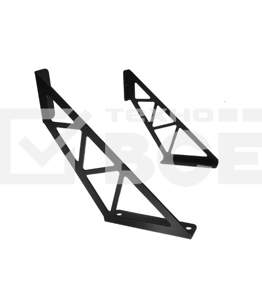 Кронштейн Rexant в стиле лофт для крепления полок, настенный, черный