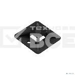 Самоклеющаяся площадка для крепления стяжек ExeGate EX293142RUS STM2020B-100 (20х20 мм, halogen free, -40°C - +85°C, черная, 100 шт), фото2