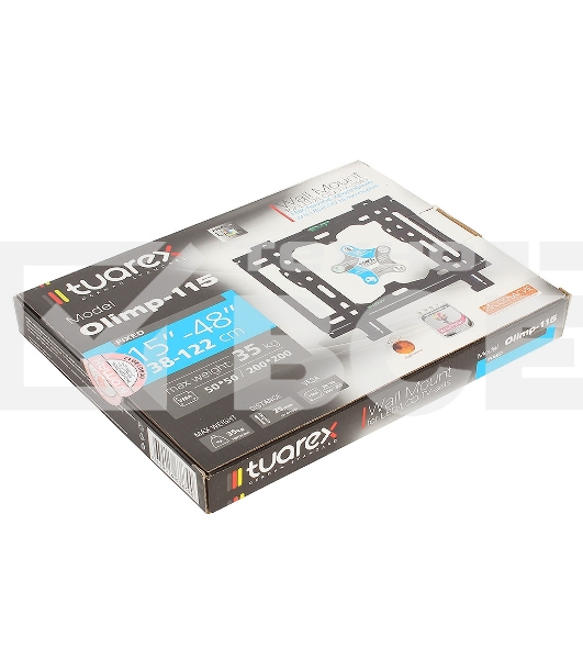 Кронштейн Tuarex OLIMP-115 черный, настенный для TV 15