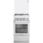Плита Газовая De Luxe 5040.40г (кр) ЧР-012 серый (стеклянная крышка) реш.чугун, фото 1