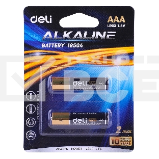 Батарея Deli E18504 AAA (2шт) блистер