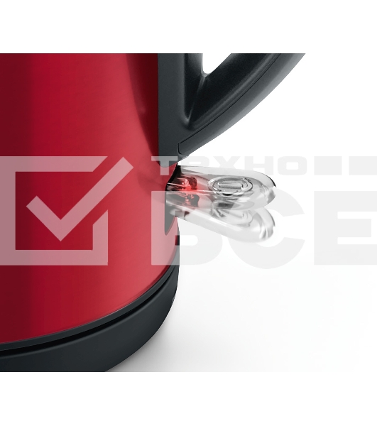 Чайник электрический Bosch TWK3P424 1.7л. 2400Вт красный (корпус: нержавеющая сталь)