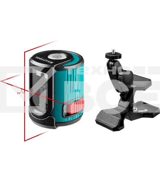 Нивелир лазерный KRAFTOOL CL 20 #5 20 м, IP54, точн. +/-0,2 мм/м, держатель, в кейcе