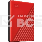 Накопитель Portable HDD 5TB WD My Passport (Red), USB 3.2 Gen1, 107x75x19mm, 210g /12 мес./, фото10