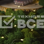 Гирлянда Роса с контроллером 100м, 1000LED, IP20, 230В, зеленый провод, теплое белое свечение, фото3