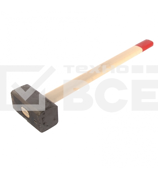 Кувалда Сибртех, 8000 г, кованая головка, деревянная рукоятка 750 мм