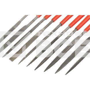 Набор надфилей Matrix, 180 х 5 мм, 10 шт., пластиковые рукоятки