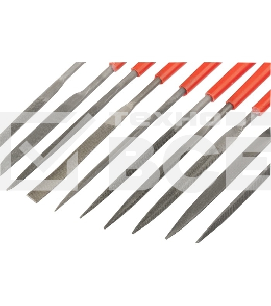 Набор надфилей Matrix, 180 х 5 мм, 10 шт., пластиковые рукоятки