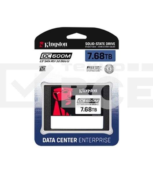 Накопитель SSD Kingston DC600M, 7680 ГБ, SATA III, R/W 560/530 МБ/с