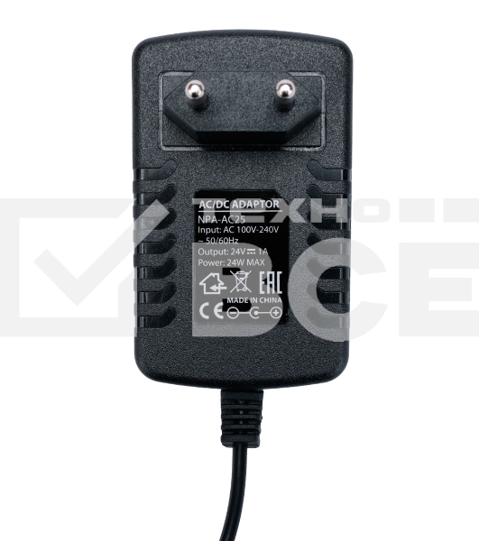 Блок питания Gembird NPA-AC25, 24В/1А, 24Вт, 1 штекер 5,5х2,5мм