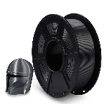 Филамент NVPrint Silk PLA+ Grey для 3D печати диаметр 1.75мм длина 330 метров масса 1 кг, фото 1
