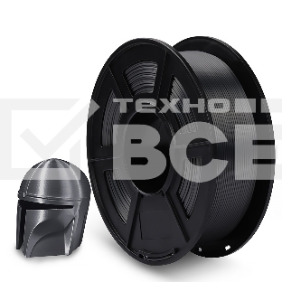 Филамент NVPrint Silk PLA+ Grey для 3D печати диаметр 1.75мм длина 330 метров масса 1 кг