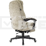 Кресло руководителя Бюрократ T-9950MSG-F Fabric песочный Light-21, крестов. пластик, подст. для ног, фото16