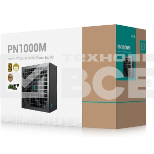 Блок питания Deepcool / GamerStorm PN1000M, 1000Вт, 80 PLUS Gold, 135мм, модульный, черный