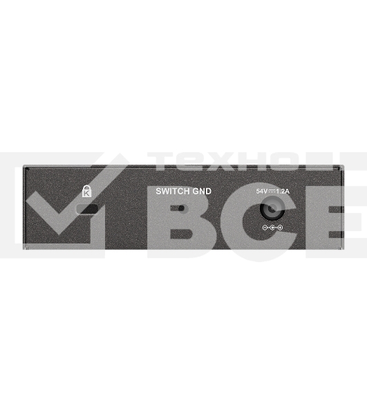 Неуправляемый коммутатор D-Link DGS-1005P/B3A с 5 портами 10/100/1000Base-T (4 порта PoE 802.3af/at, PoE-бюджет 60 Вт)