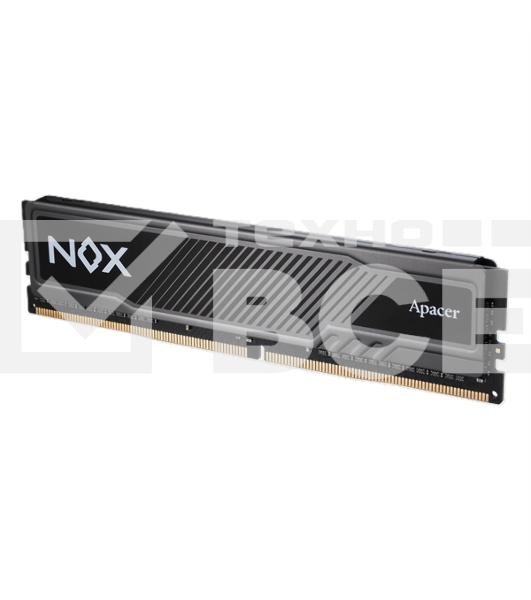 Оперативная память Apacer Nox, DDR5, 32GB (1x32 GB), 6400 MHz, CL40, DIMM, радиатор, чёрный