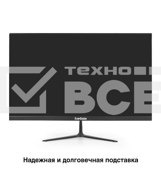 Монитор 21.5' ExeGate SmartView EP2207T IPS 1920x1080, 75 Гц, 5 мс, 16:9, 250 кд/м², VGA, HDMI 2.0, HDR10, FreeSync, черный