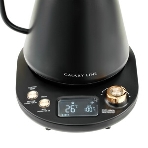Чайник заварочный для кофе и чая Galaxy LINE GL 0341, черный, металл, 1100 ВТ, 1 л, корпус из нержавеющей стали AISI 304, установка температуры от 40 до 100 °C, функция поддержания температуры, 3 запрограммированных режима нагрева воды до 91°С, 93 °С, 96 °С, удобная форма носика, фото5