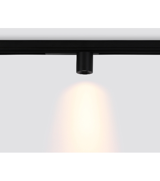 Управляемый светодиодный светильник для шинопровода Magnetic Ambrella light GL1242 BK черный IP20 7W 3000K-6400K 220V 24° D75*85 (Без ПДУ)